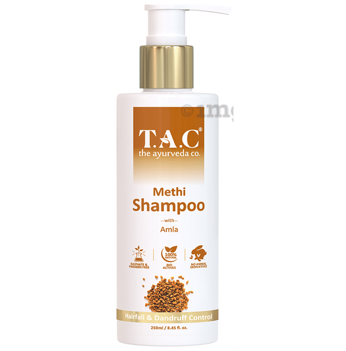 TAC The Ayurveda Co. Methi Shampoo with Amla for Hairfall & Dandruff Control