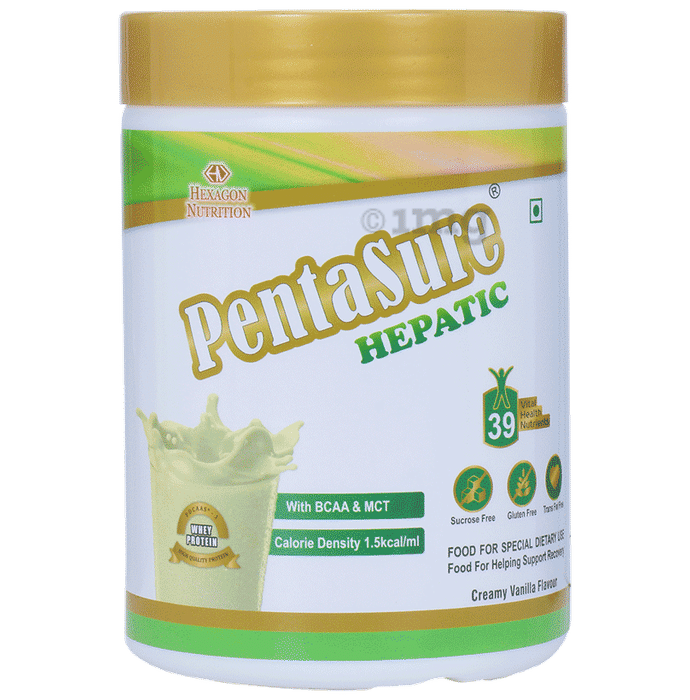 PentaSure Hepatic with Whey Protein, BCAA & MCT | Flavour Powder Creamy Vanilla