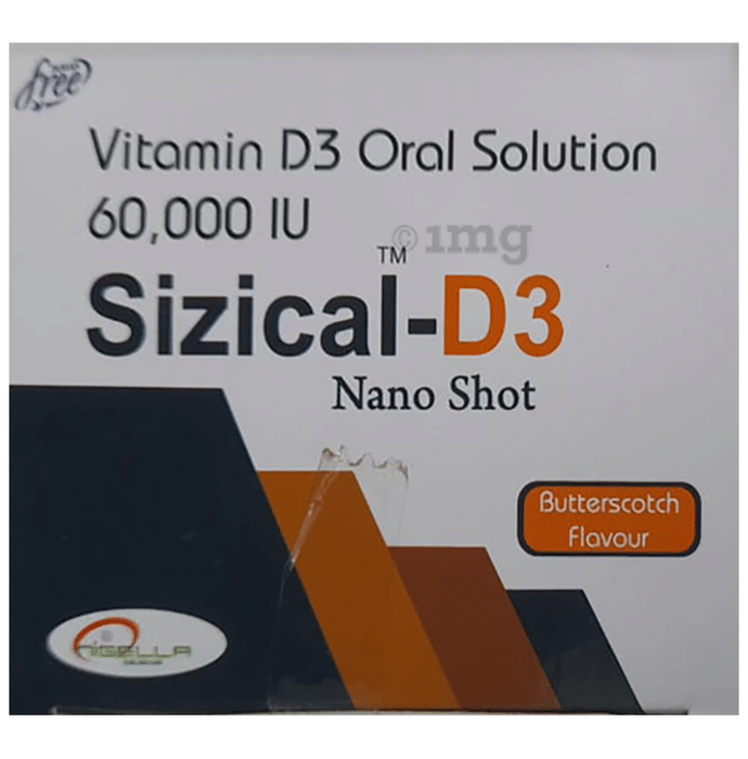 Sizical-D3 Nano Shot (Each 5ml) Butterscotch Sugar Free