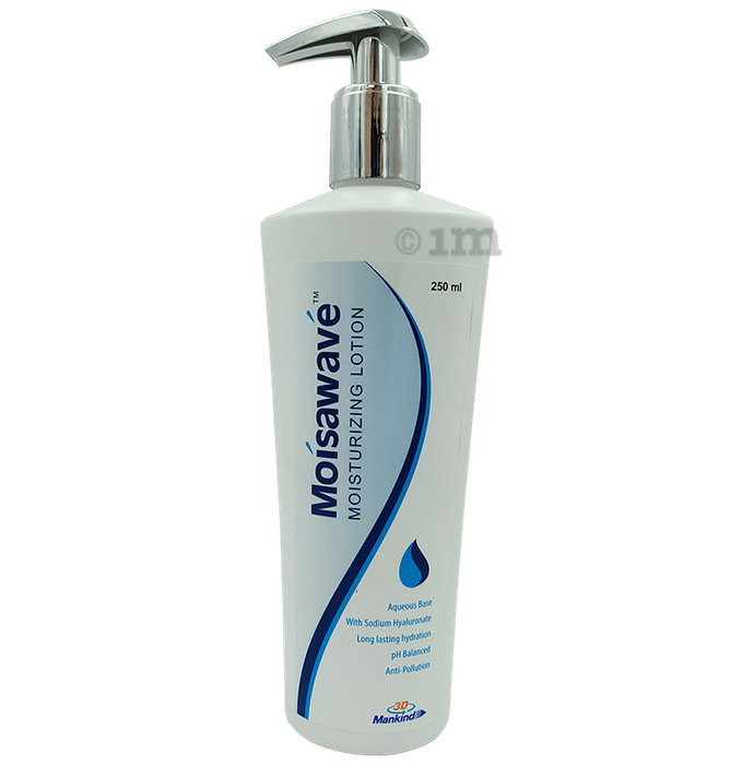 Moisawave Moisturising Lotion with Aqueous Base, with Sodium Hyaluronate, Long Lasting Hydration, pH Balance Anti Pollution