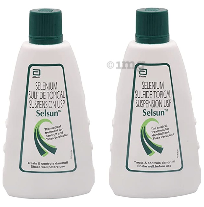 Selsun Suspension Anti Dandruff Shampoo (120ml Each)