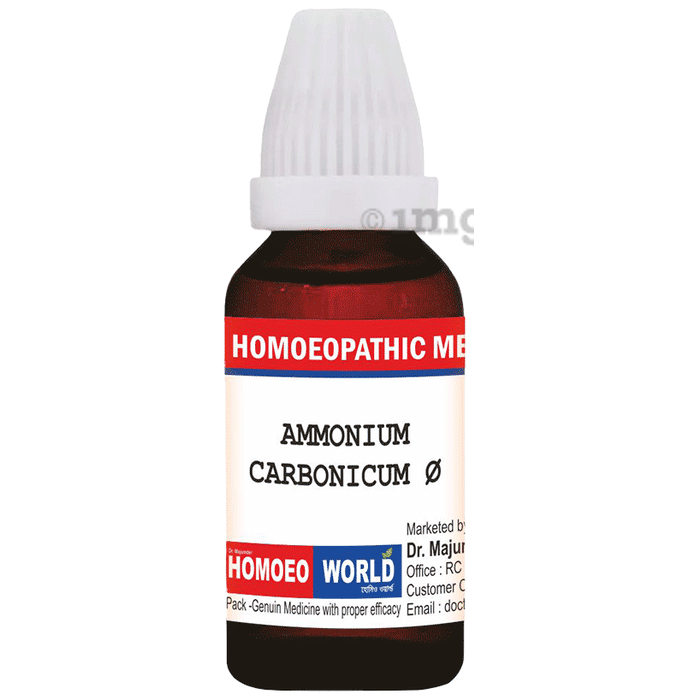 Dr. Majumder Homeo World Ammonium Carbonicum Q Mother Tincher(30ml Each)