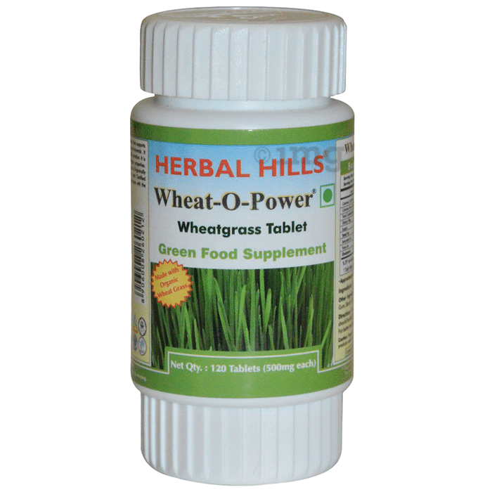 Herbal Hills Wheat-O-Power Wheatgrass 500mg Tablet