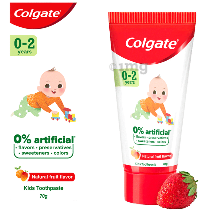 Colgate Natural Fruit Toothpaste for Kids (0-2 Years)