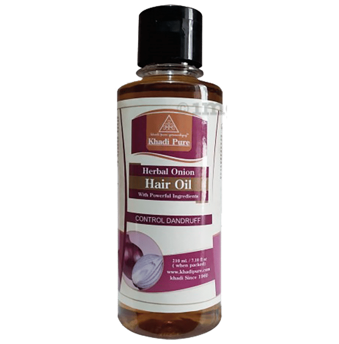 Khadi Pure Herbal Onion Hair Oil (210ml Each)