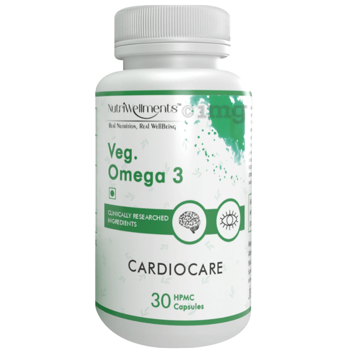NutriWellments Veg Omega 3 HPMC Capsule (30 Each)