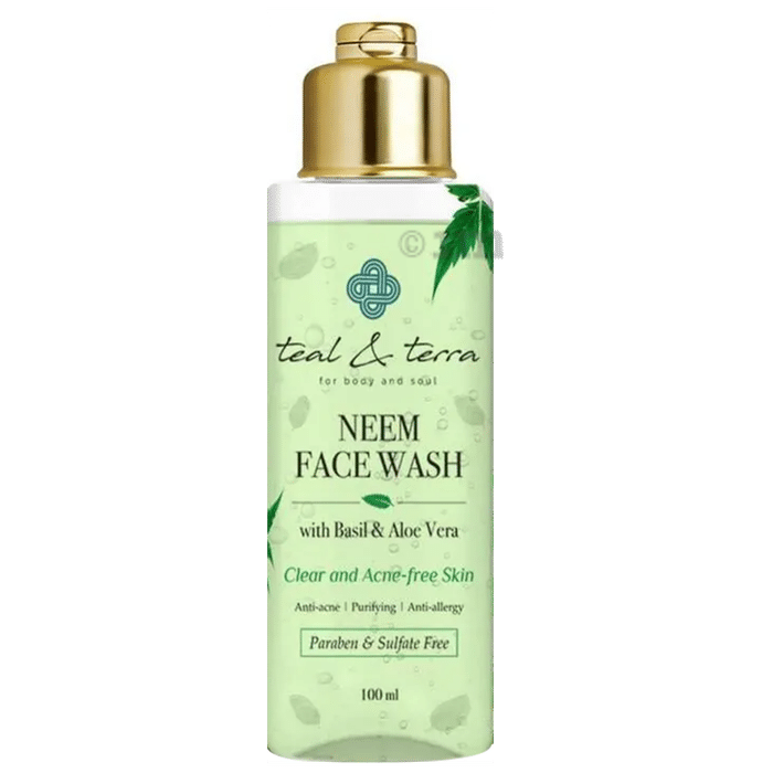 Teal & Terra Neem with Basil & Aloe Vera Face Wash