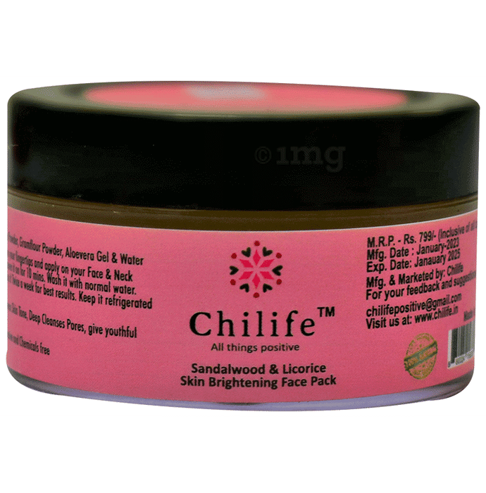Chilife Sandalwood & Licorice Skin Brightening Face Pack