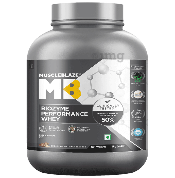 MuscleBlaze MuscleBlaze Biozyme Performance Whey Protein | For Muscle Gain | Improves Protein Absorption | Nutrition Care