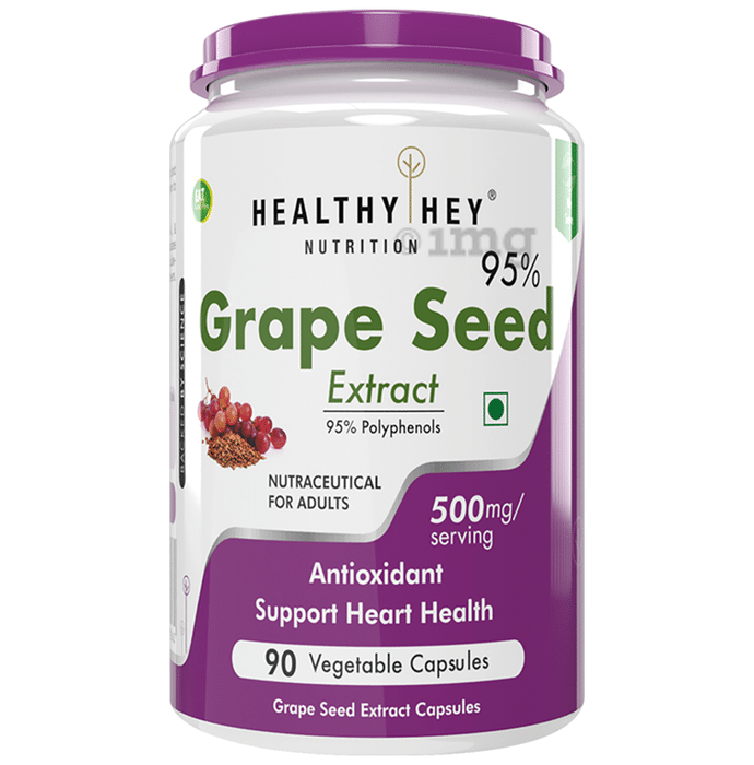 HealthyHey Grape Seed Extract Vegetable Capsule