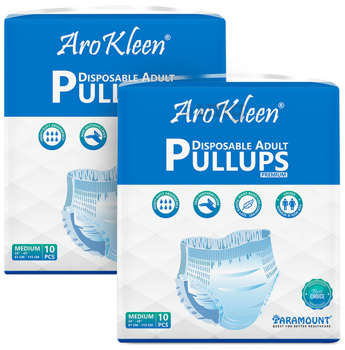 Arokleen Disposable Adult Pullups Diaper (10 Each) Medium