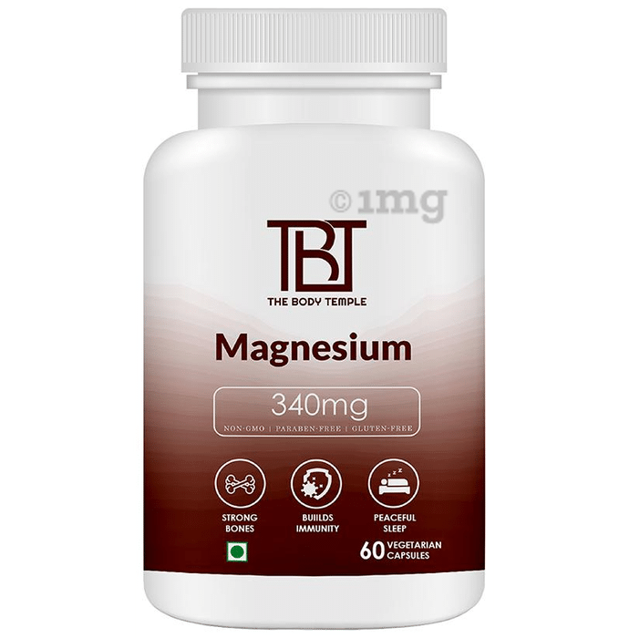 The Body Temple Magnesium 340mg Veg Capsule