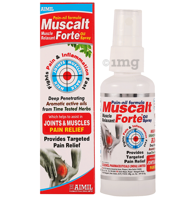 Aimil Pharmaceuticals Muscalt Forte Oil Spray | Relieves Joint & Muscle Pain