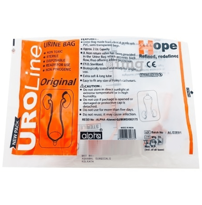 Agarwals Uroline Urine Bag 2 Ltr