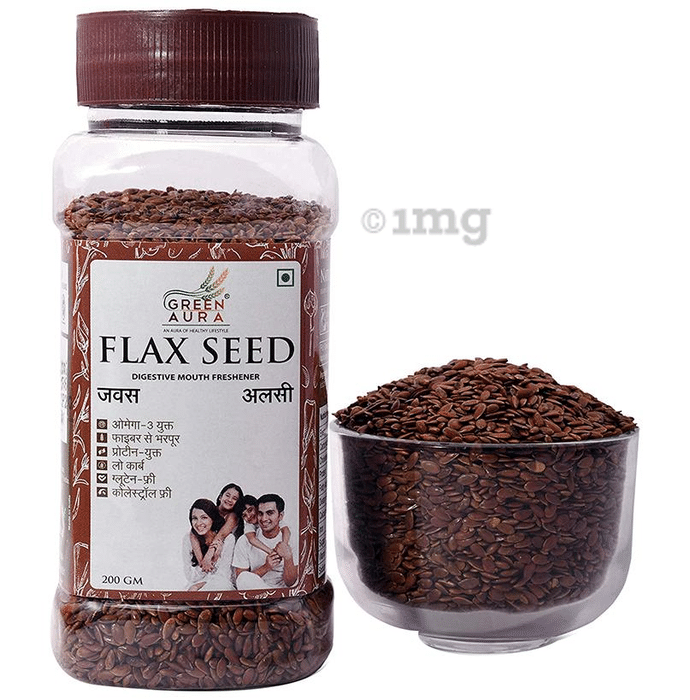 Green Aura Nature Mix Flax(Alsi) Seeds Roasted