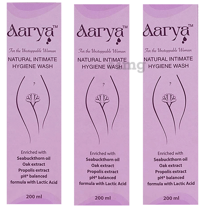 Aarya Natural Intimate Hygiene Wash for Women (200ml Each))