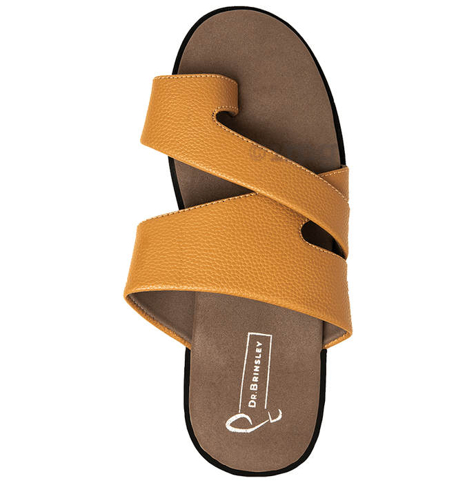 Dr. Brinsley Verve Diabetic Men Slipper with Mask Free Size 39 Tan