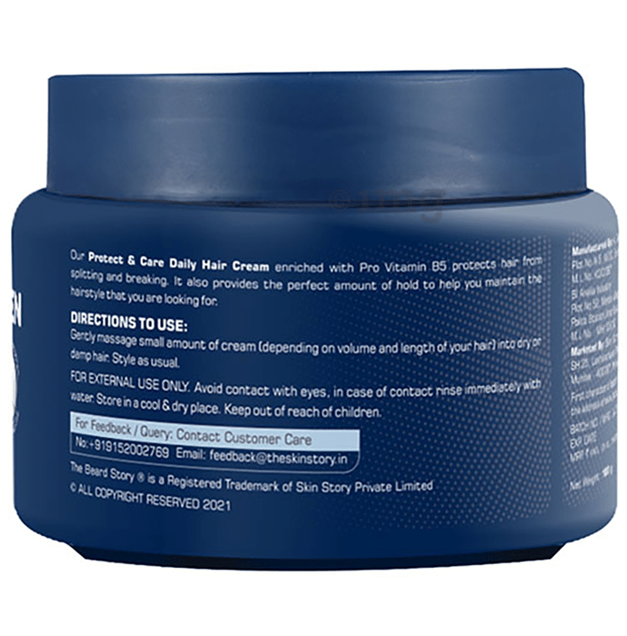 The Beard Story Protect & Care Ultimate Men Daily Hair Cream: Buy jar of 100 gm Cream at best price in India | 1mg The Beard Story Protect & Care Ultimate Men Daily Hair Cream: Buy jar of 100 gm Cream at best price in India | 1mg