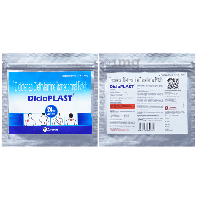 Dicloplast Diclofenac Diethylamine Transdermal Patch