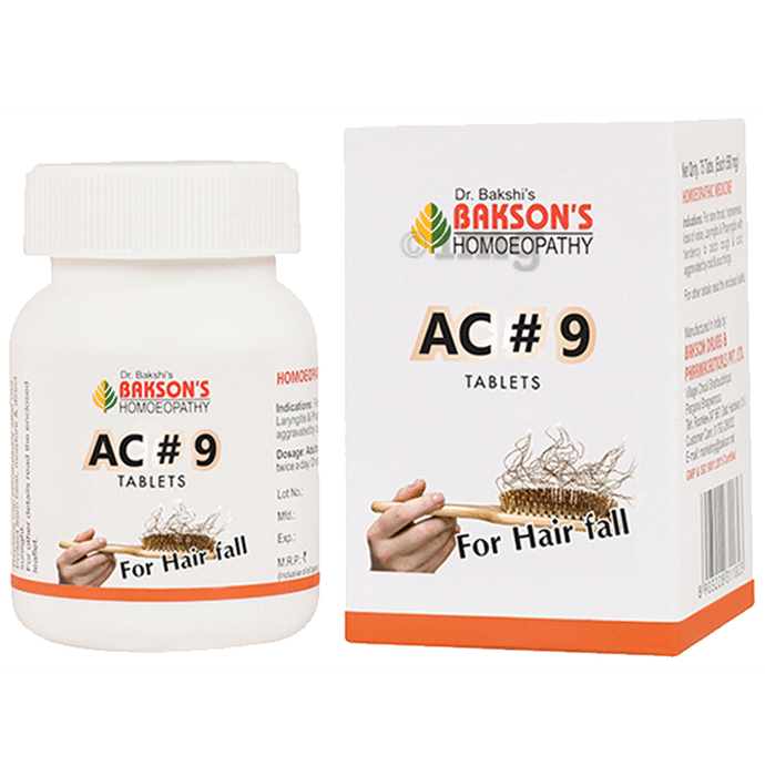 Bakson's Homeopathy AC#9 Tablet