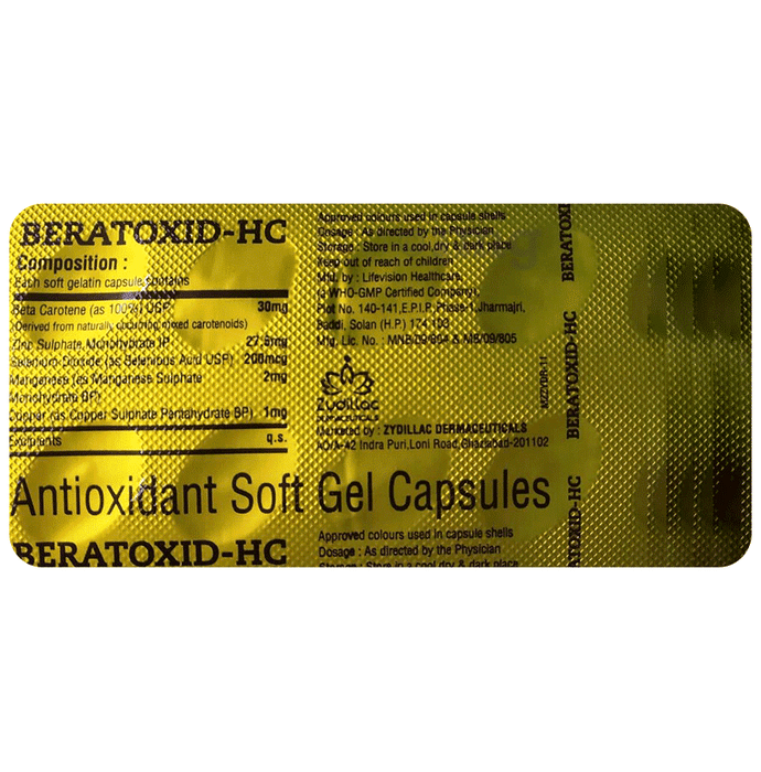 Beratoxid-HC Softgel Capsule