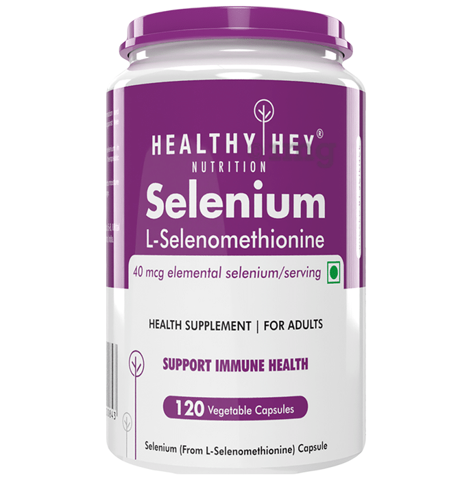 HealthyHey Nutrition Selenium 40mcg | Vegetable Capsule for Immune Health