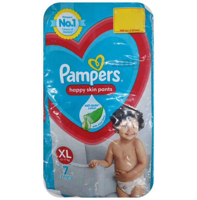 Pampers Happy Skin Pants With Anti Rash Lotion Diaper XL