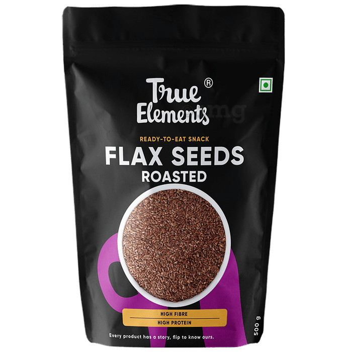 True Elements Flax Seeds Roasted with Omega Fatty Acids