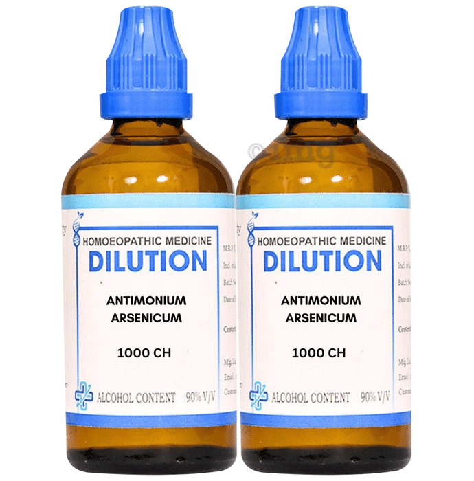 LDD Bioscience Antimonium Arsenicum Dilution (100ml Each) 1000 CH