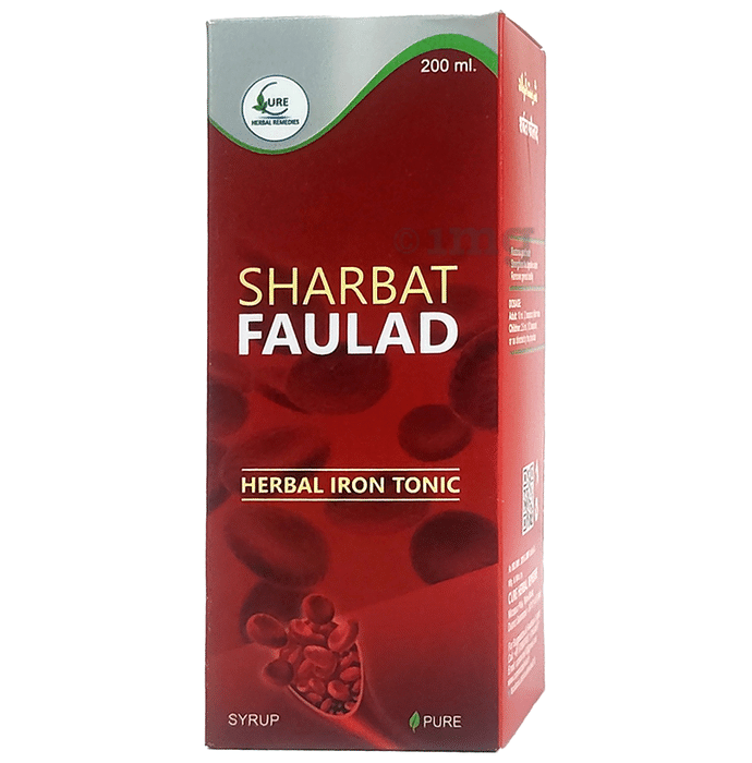Cure Herbal Remedies Sharbat Faulad Herbal Iron Tonic