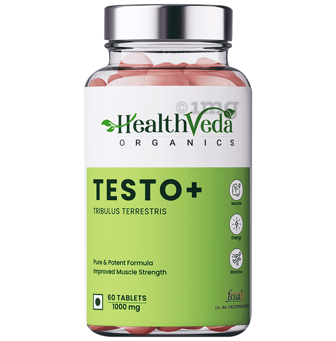 HealthVeda Testo + Tribulus Terrestris Tablet