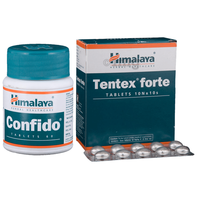 Himalaya Combo Pack of Confido Tablet & Tentex Forte Tablet