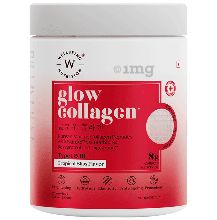 Wellbeing Nutrition Glow Marine Collagen for Skin Health Tropical Bliss