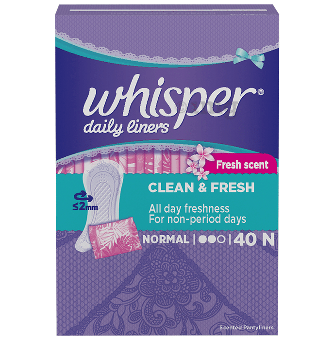 Whisper Daily Liners | All Day Clean & Fresh for Non-Period Days