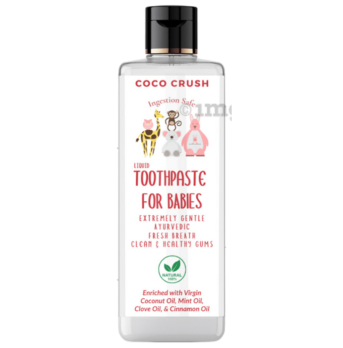 Coco Crush Liquid Toothpaste & Finger Toothbrush For Babies