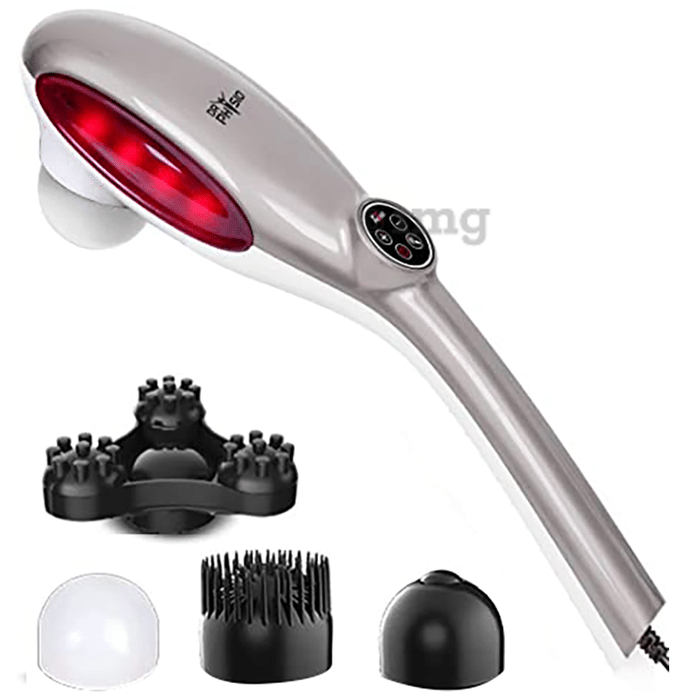 Dr Physio (USA) Active Hammer Electric Powerful Body Massager with Vibration Silver