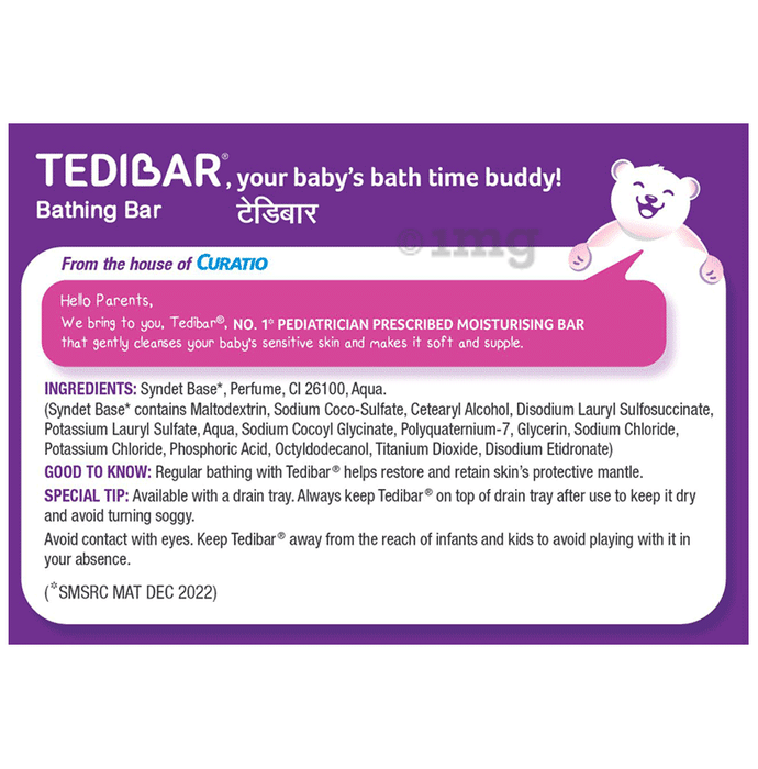 Tedibar Baby Bathing Bar for Sensitive Skin Soap Free Buy packet