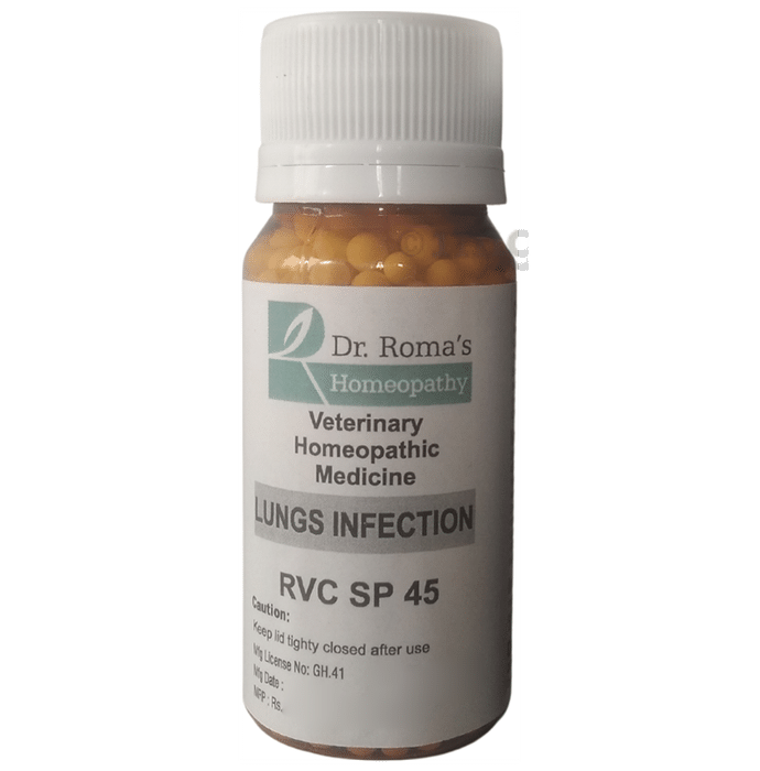 Dr. Romas Homeopathy RVC SP 45 Lungs Infection Globules