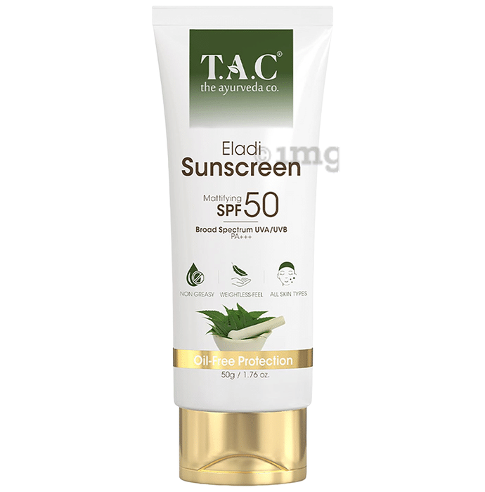 TAC The Ayurveda Co. Eladi Sunscreen Mattifying SPF 50 PA+++