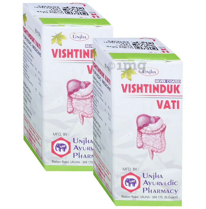 Unjha Silver Coated Vishtinduk Vati (10gm Each)