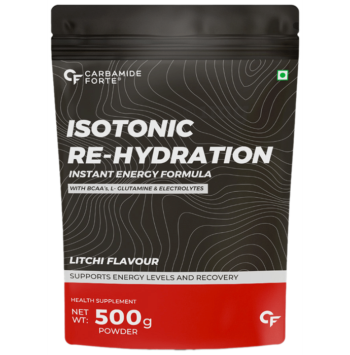 Carbamide Forte Isotonic Re-Hydration Powder with BCAA & L-Glutamine Litchi