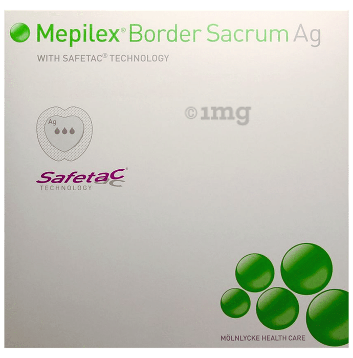 Mepilex Border Sacrum Ag Dressing 18x18cm