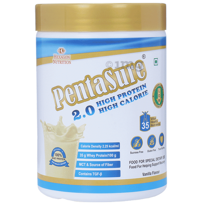 PentaSure 2.0 High Whey Protein with MCT | Flavour Powder Vanilla