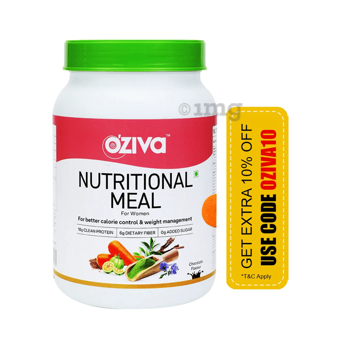 Oziva Nutritional Meal for Women for Better Calorie Control & Weight Management Chocolate