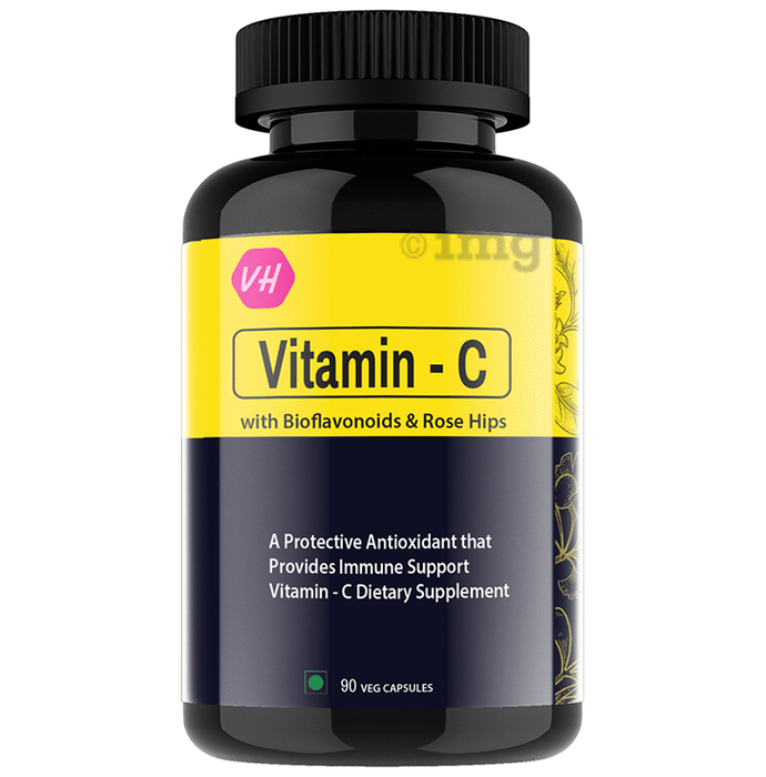 Vitaminhaat Vitamin-C with Bioflavonoids Rose Hips Veg Capsules