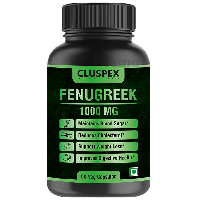Cluspex Nutrition Fenugreek 1000mg Veg Capsule