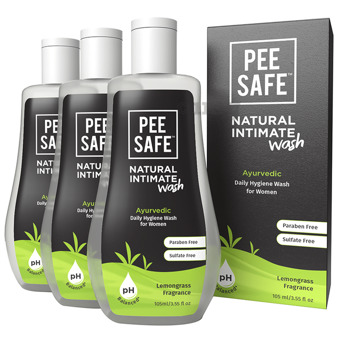 Pee Safe Natural Intimate Wash for Women (105ml Each)