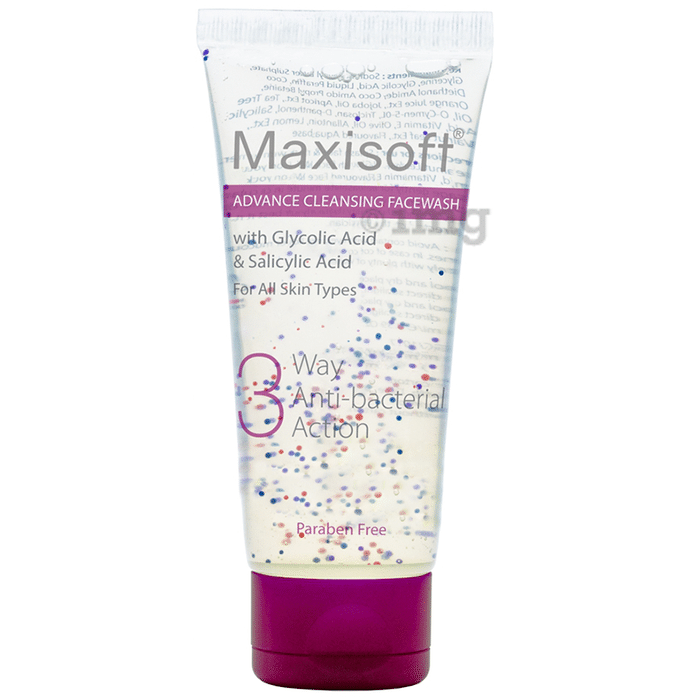 Maxisoft 3 Way Anti-Bacterial Action Advance Cleansing Face Wash (100ml Each)