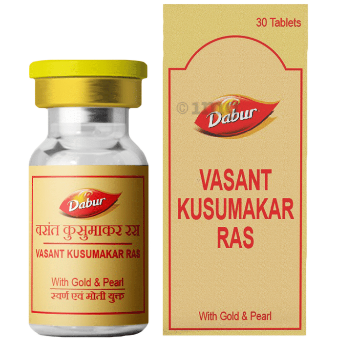 Dabur Vasant Kusumakar Ras With Gold And Pearl Tablet Buy Bottle Of 300 Tablets At Best Price In 