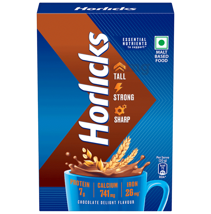 Horlicks Health and Nutrition Drink | Powder with Zinc, Vitamin C & D | Chocolate Delight